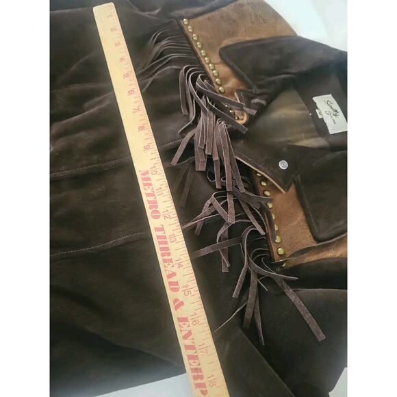 Vintage Scully Western Fringe Suede. Jacket Women's Size M - Picture 14 of 16